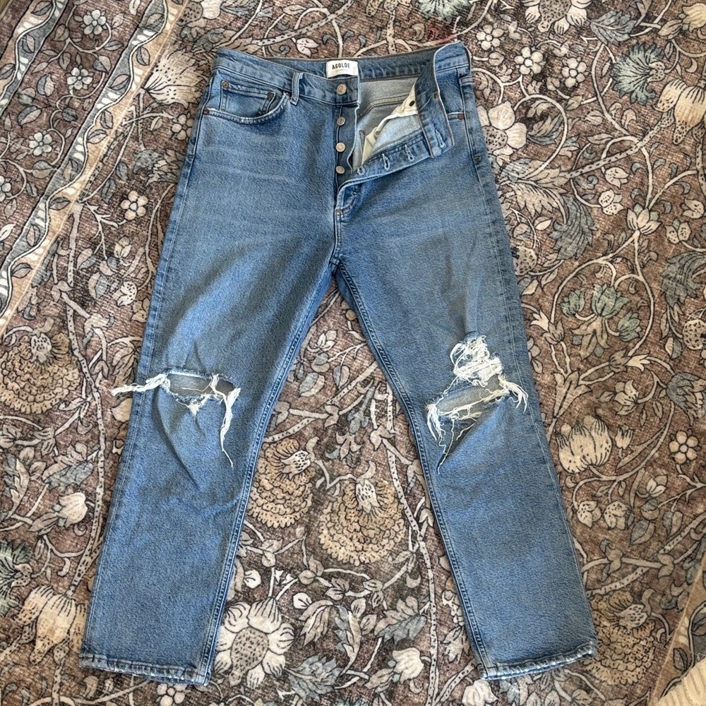 Agolde High Rise Women Jeans in Blue